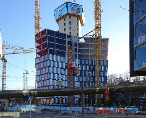 stockholm New STHLM 01 under produktion av Skanska