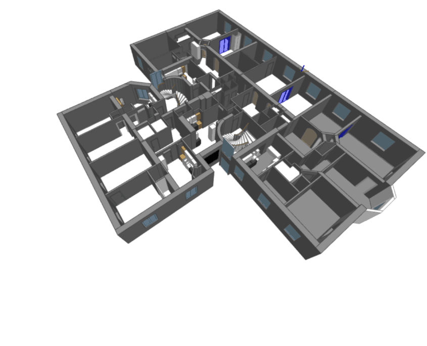 3d modell från laserskanning plan 4